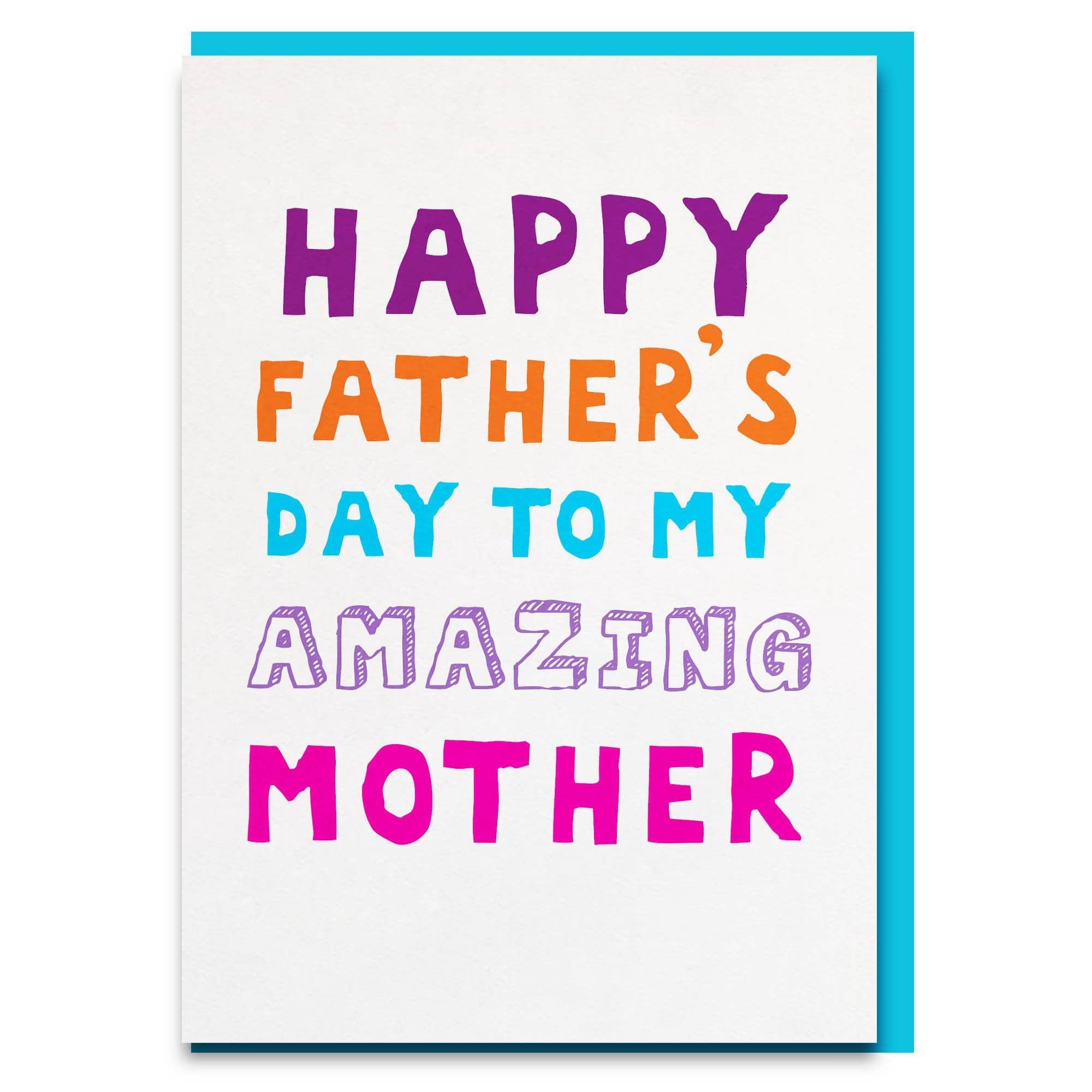 Father's day card for Mum