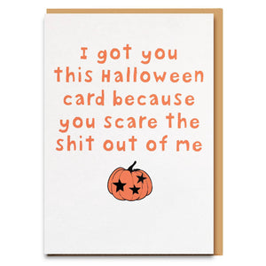 Funny halloween card