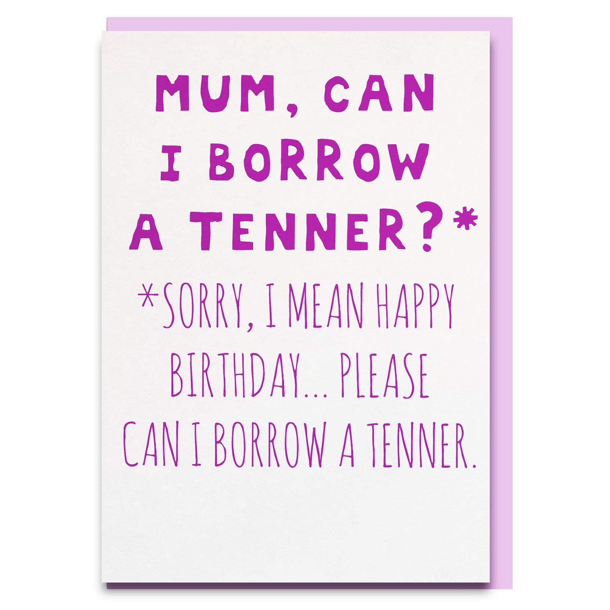 funny mum birthday card