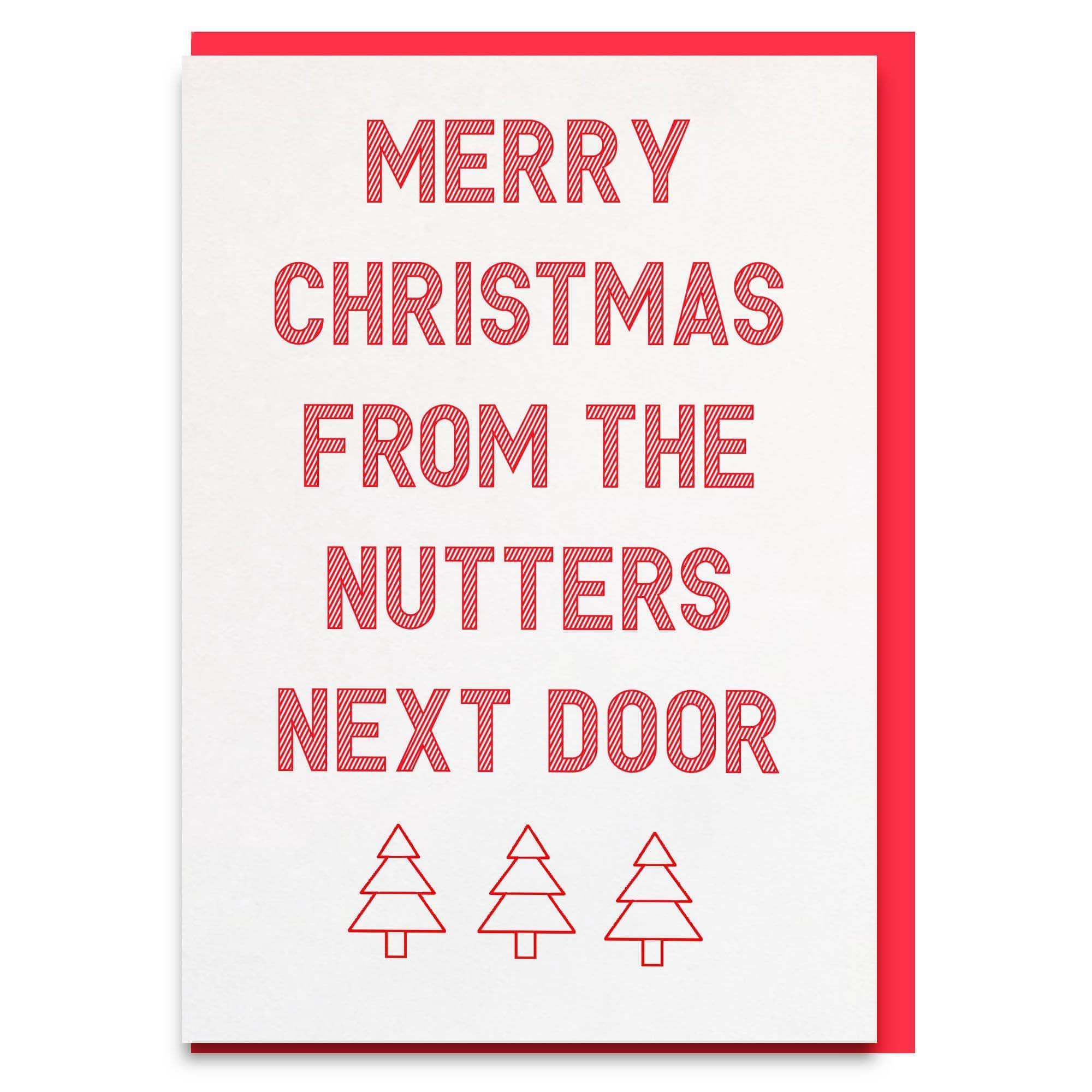funny christmas card for neighbours