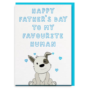 Father's day card from dog
