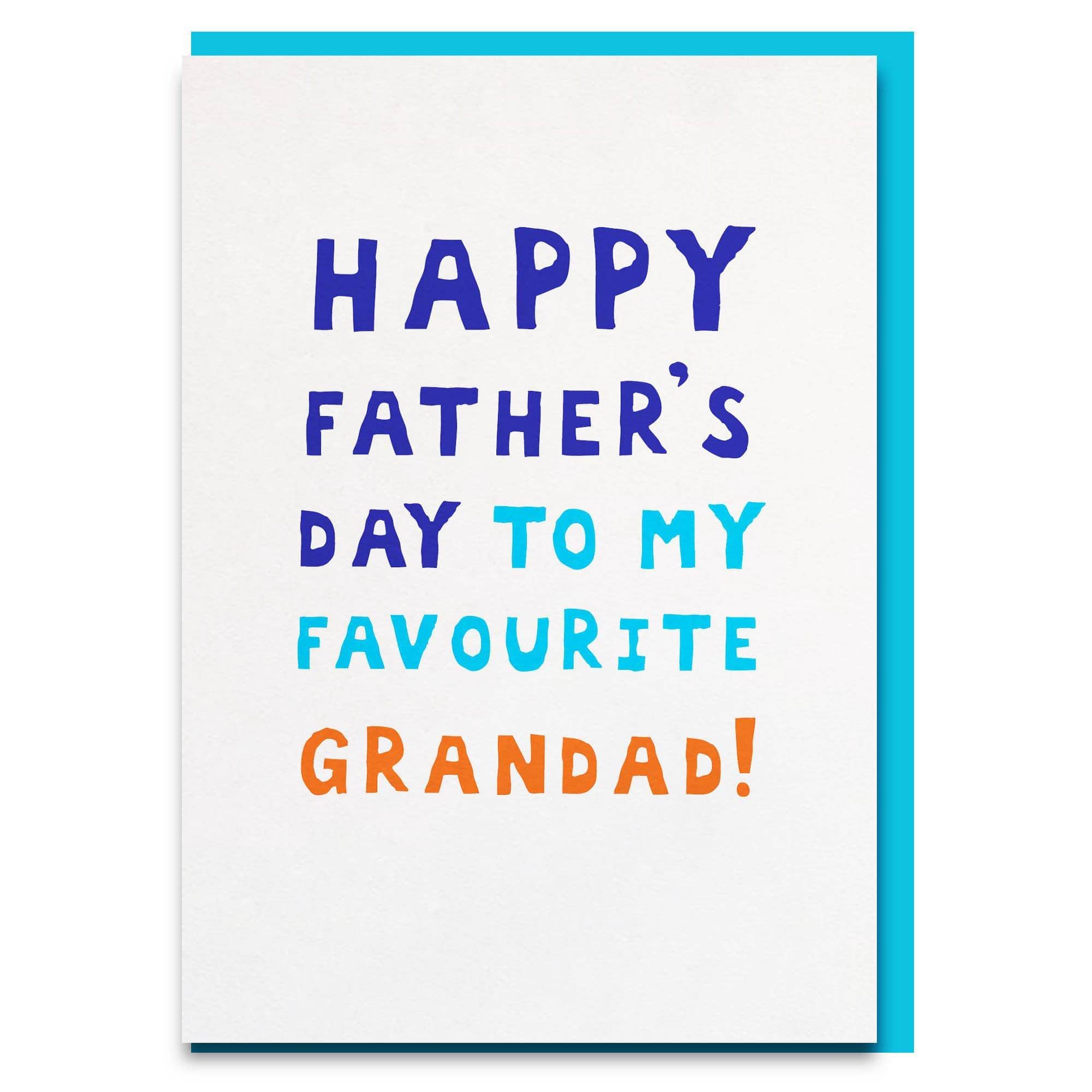 sweet grandad fathers day card