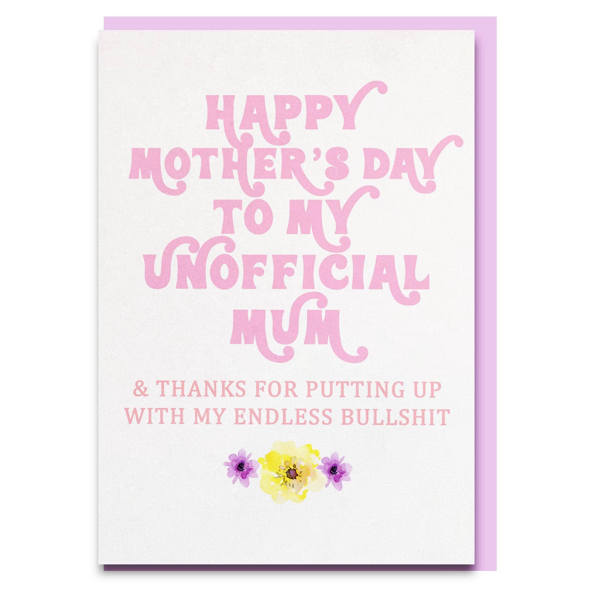unofficial mum mothers day card