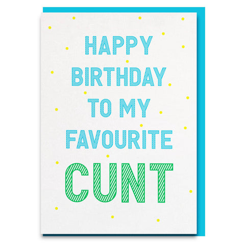rude cunt birthday card