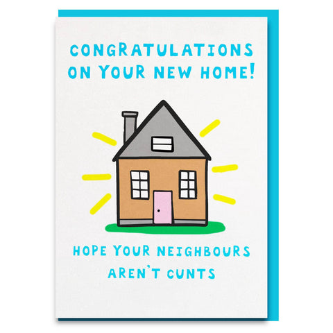Funny new home congratulations card