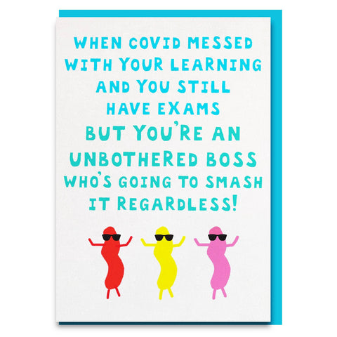 good luck exam cards for student after covid