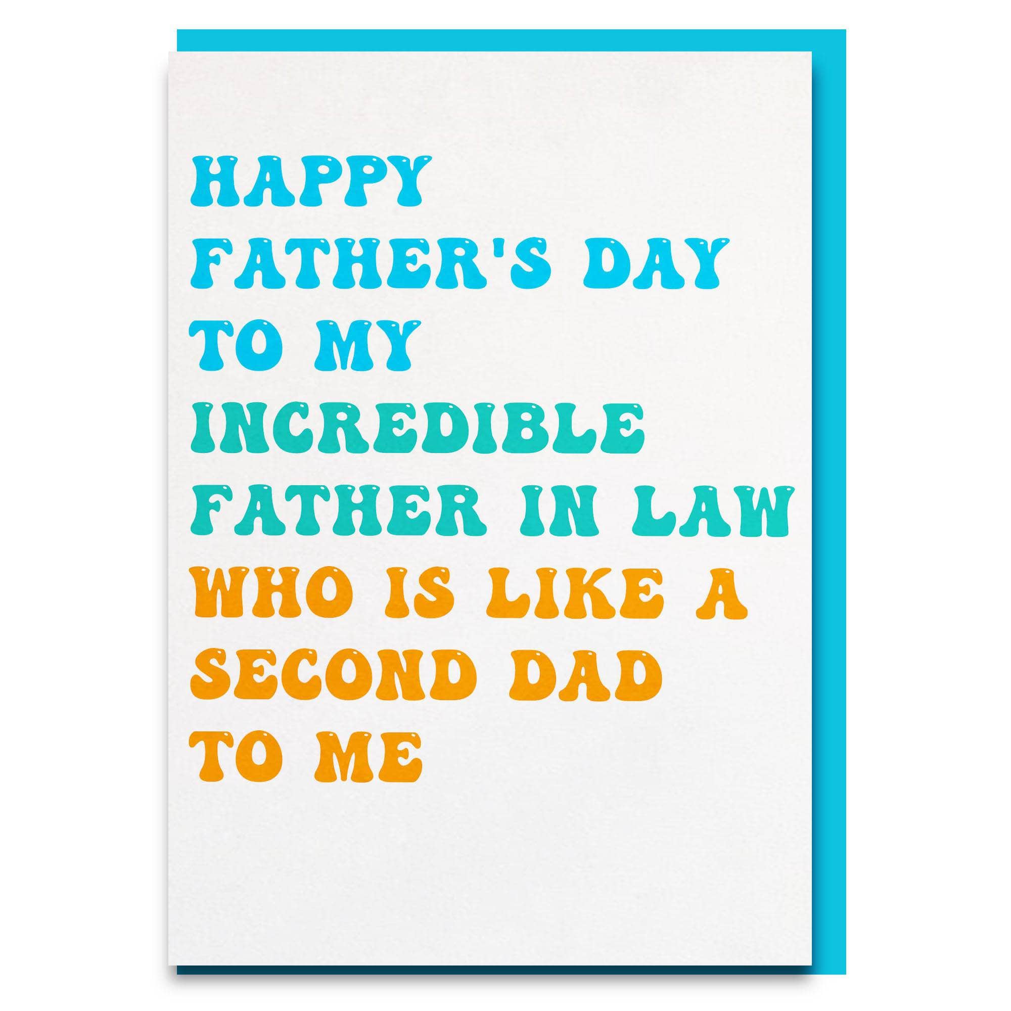 sweet father's day card for father in law