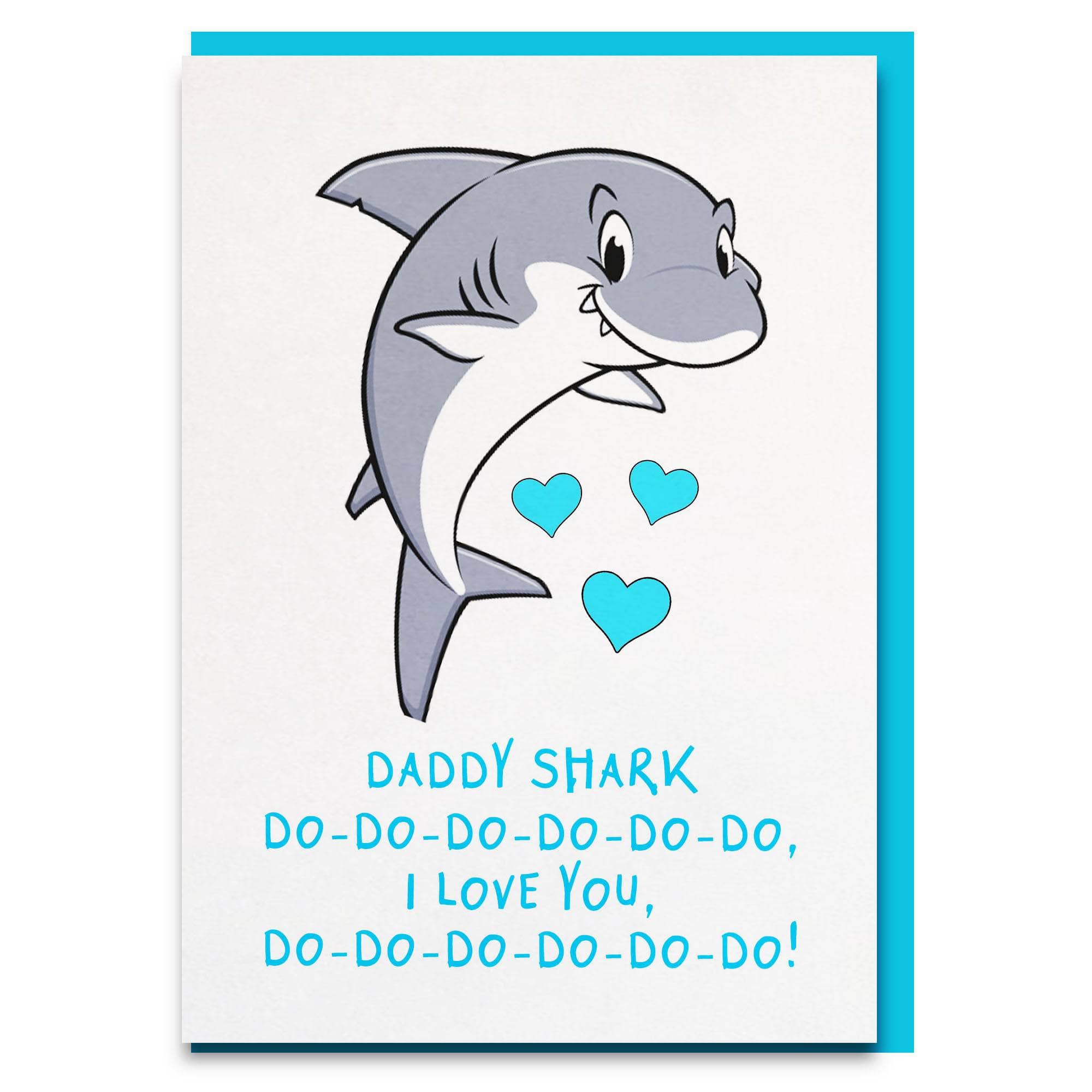 baby shark father's day card