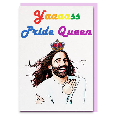 Jonathan Van Ness Slay Queen pride card. 