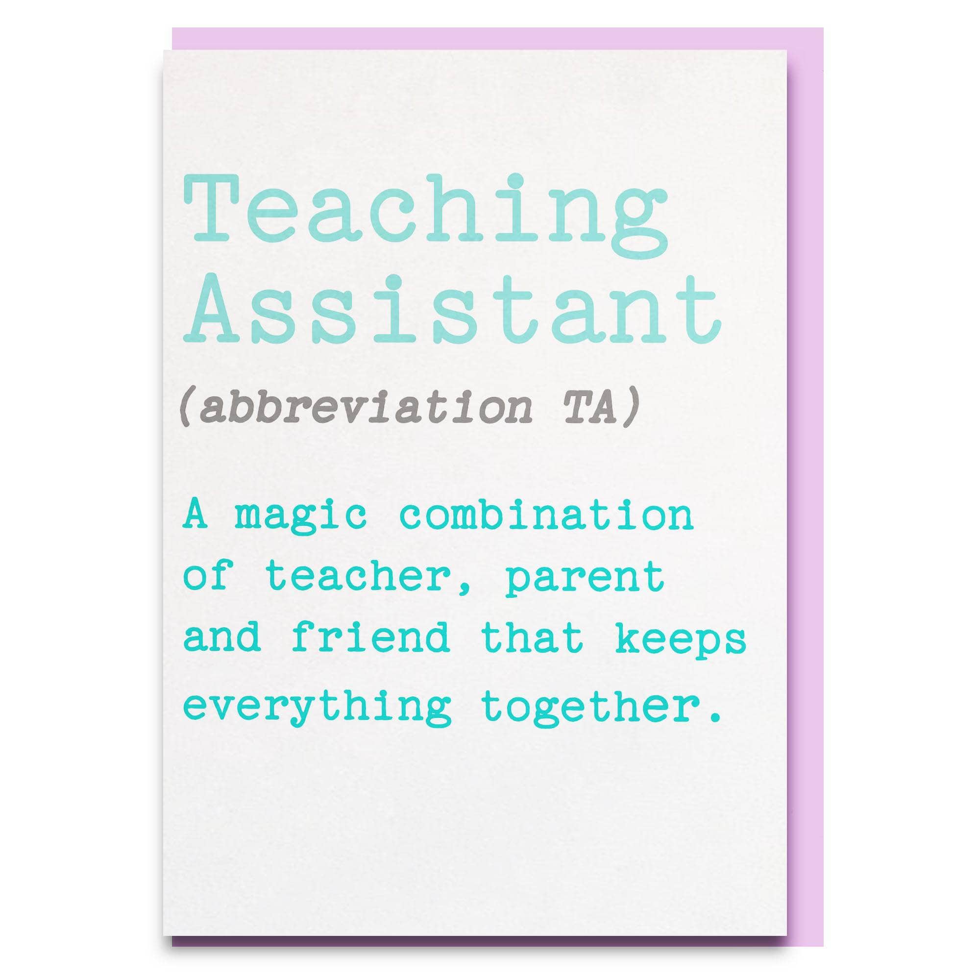 Teaching assistants