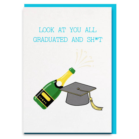 Funny and sweet graduation congratulations card for boyfriend sister friend son or daughter