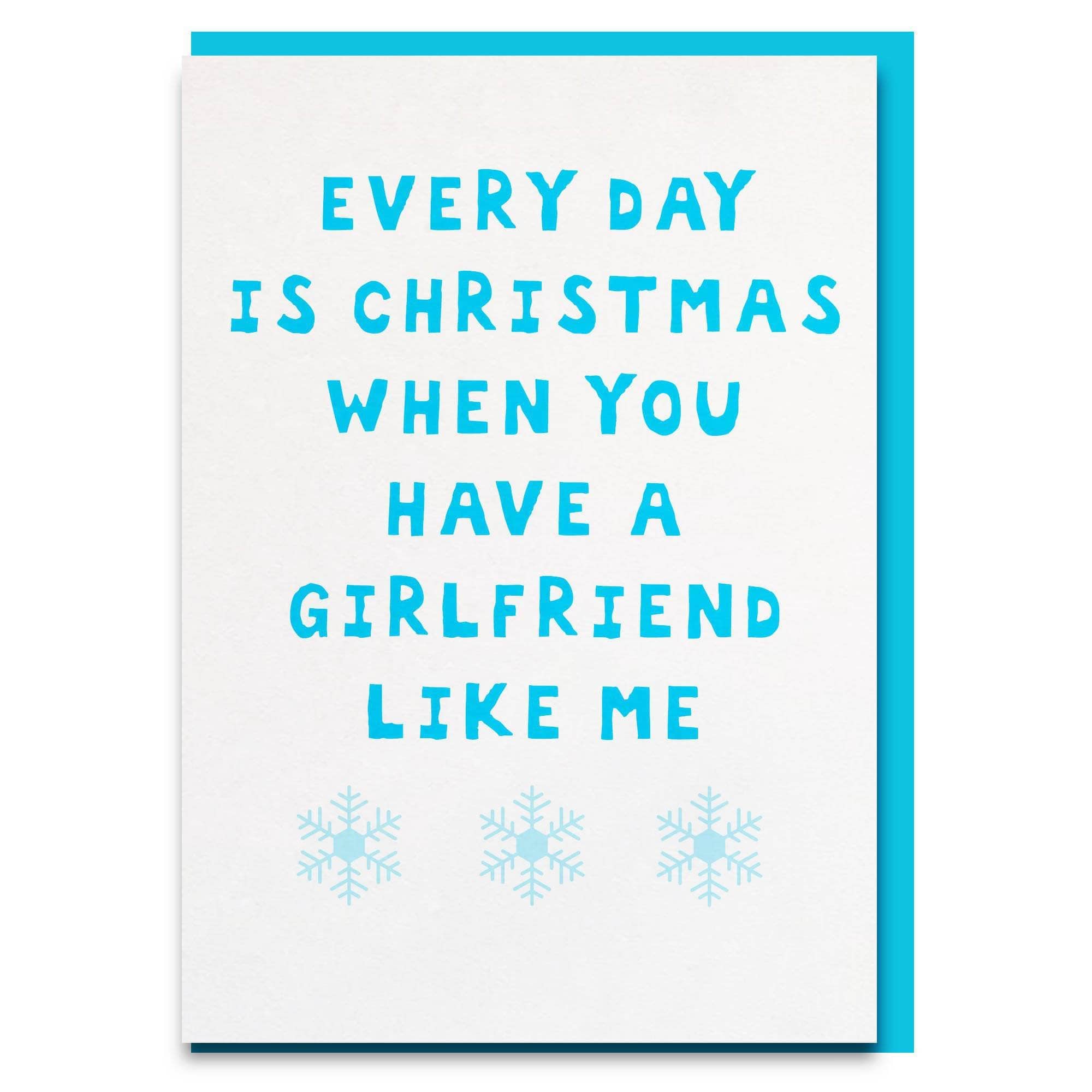 girlfriend christmas card funny