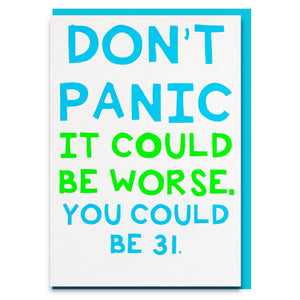Don't panic