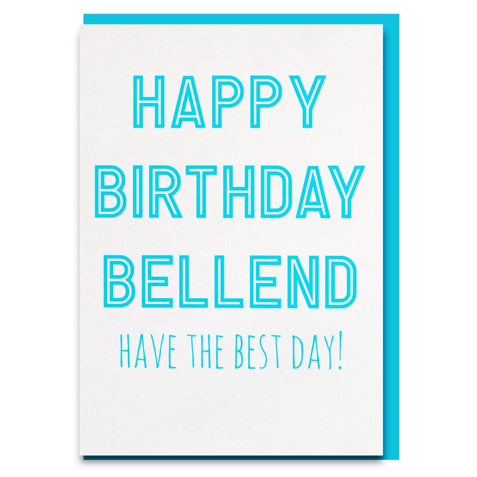 funny bellend birthday card