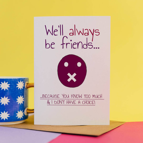 Funny best friend birthday card – Cheeky Zebra