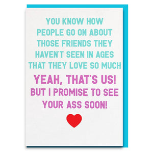 miss you friendship card