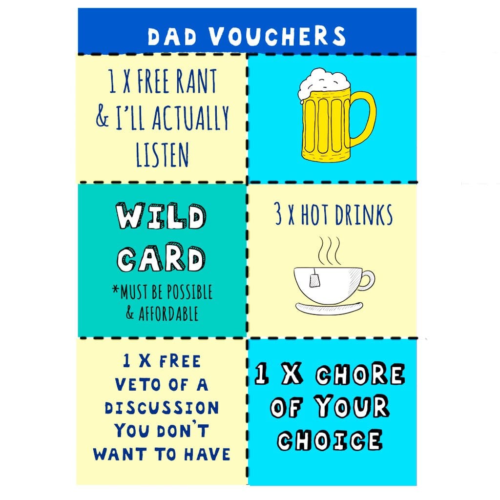 funny fathers day coupons for dad