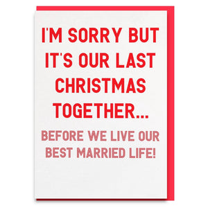 funny fiance christmas card