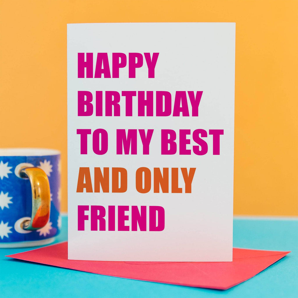 Best friend birthday card – Cheeky Zebra