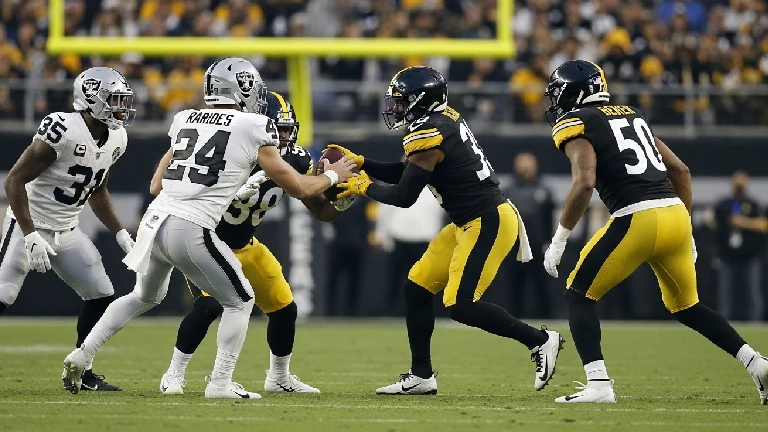 las vegas raiders vs steelers match player stats