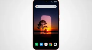 Redmi Note 7 screen showing ghost image burn-in effect