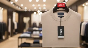 Shop Beige Cashmere Mens Sweater on Sale