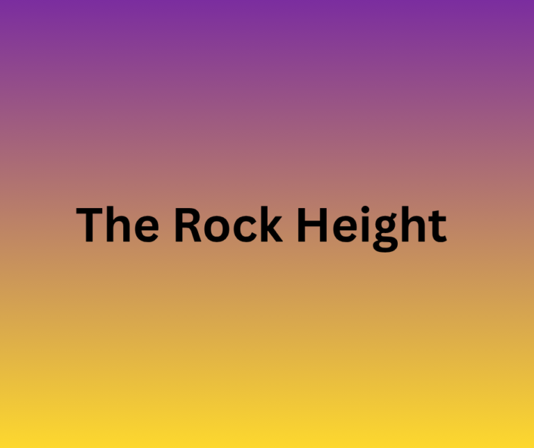 the rock height