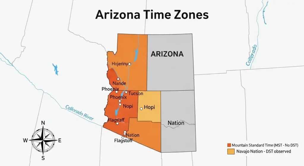 America Arizona Time Zone_ Why AZ Never Changes Clocks